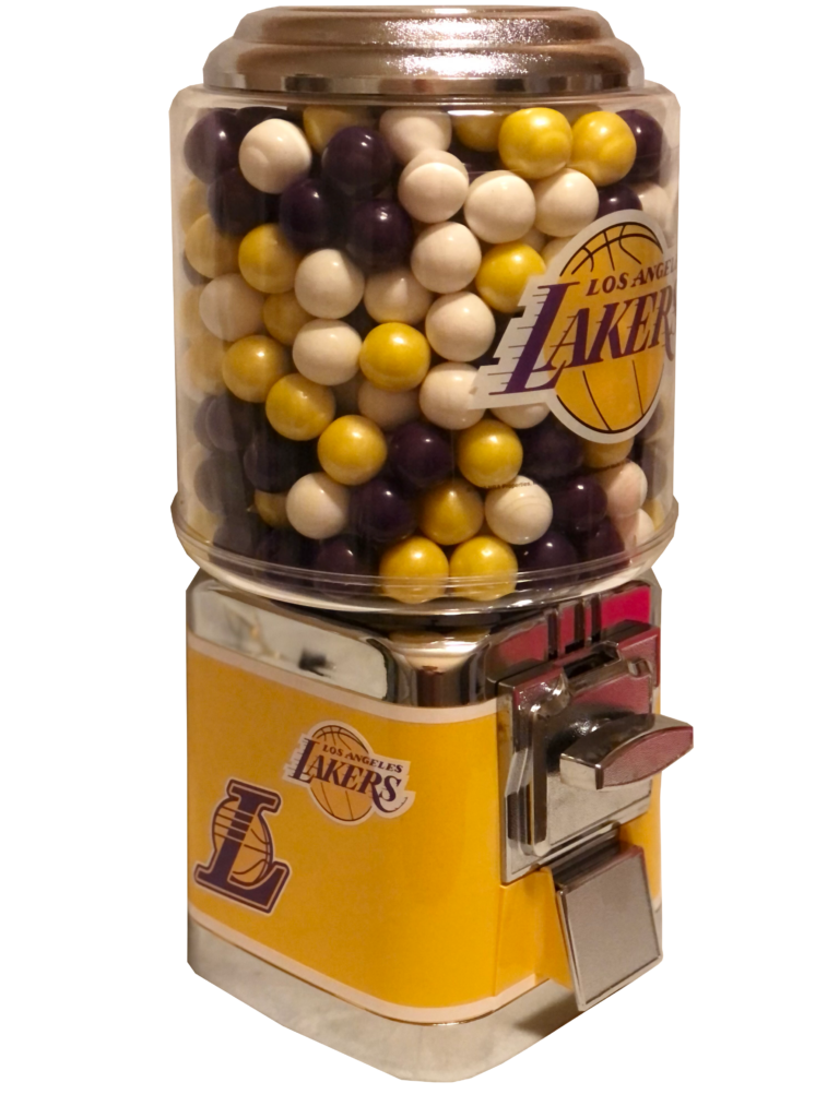 NBA Custom Gumball Machine- Gumballs included - Vending Machine Factory